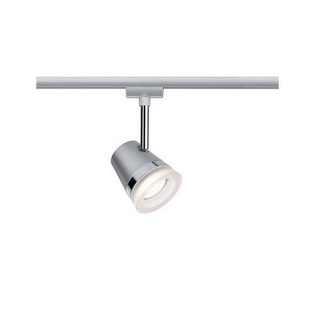 SCHIENENSYSTEM-STRAHLER URail 8,5/18,5 cm   - Chromfarben, Basics, Kunststoff/Metall (8,5/18,5cm) - Paulmann