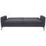 SCHLAFSOFA in Metall, Textil Dunkelgrau - Chromfarben/Dunkelgrau, Design, Textil/Metall (207/91/88cm) - Carryhome SCHLAFSOFA in Metall, Textil Dunkelgrau - Chromfarben/Dunkelgrau, Design, Textil/Metall (207/91/88cm) - Carryhome