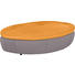 HOCKER in Textil Grau, Orange - Schwarz/Orange, Design, Kunststoff/Textil (155/47/78cm) - Hom`in HOCKER in Textil Grau, Orange - Schwarz/Orange, Design, Kunststoff/Textil (155/47/78cm) - Hom`in