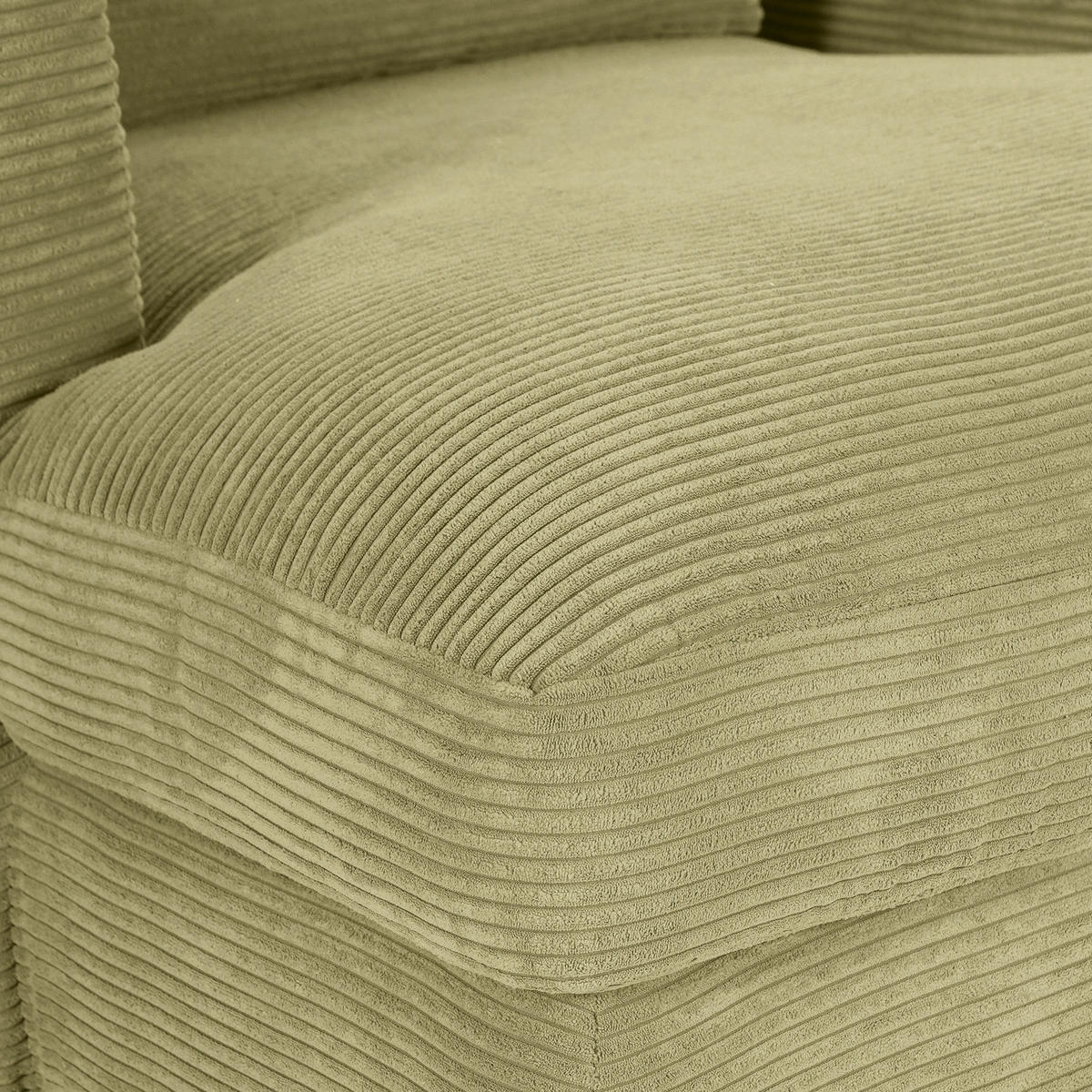 XXL-SESSEL Cord Hellgrün    - Schwarz/Hellgrün, ROMANTIK / LANDHAUS, Kunststoff/Textil (120/67/140cm) - Landscape