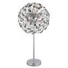KRISTALL-TISCHLEUCHTE 35/65 cm   - Klar/Chromfarben, LIFESTYLE, Glas/Kunststoff (35/65cm) - Globo