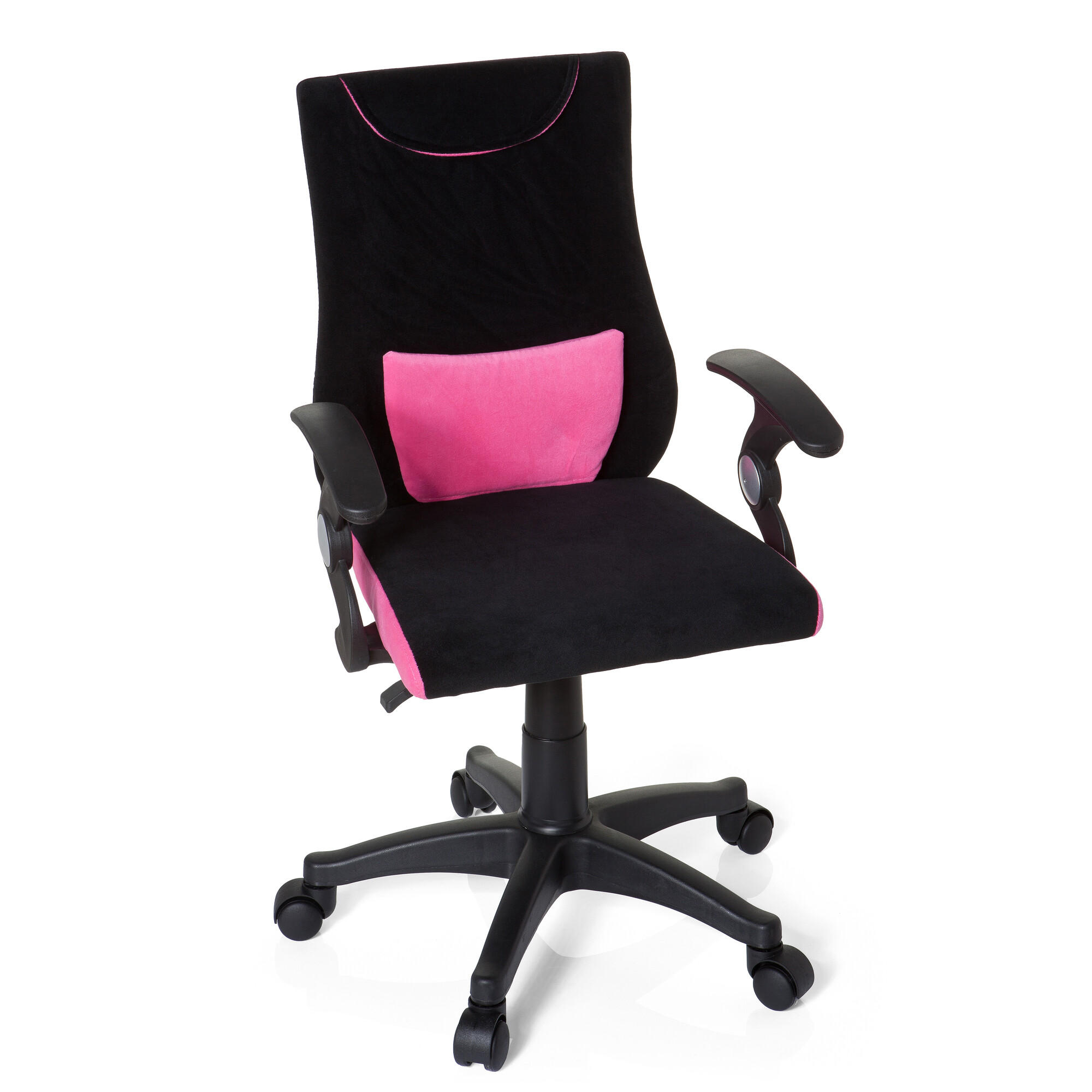MID.YOU OTOČNÁ ŽIDLE PRO MLADÉ, černá, pink