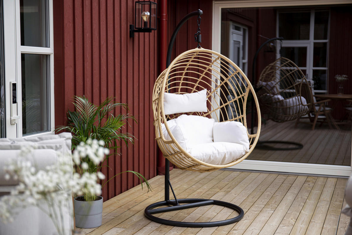 HÄNGESESSEL 105/186/160 cm  - KONVENTIONELL, Holz (105/186/160cm) - Gardenson
