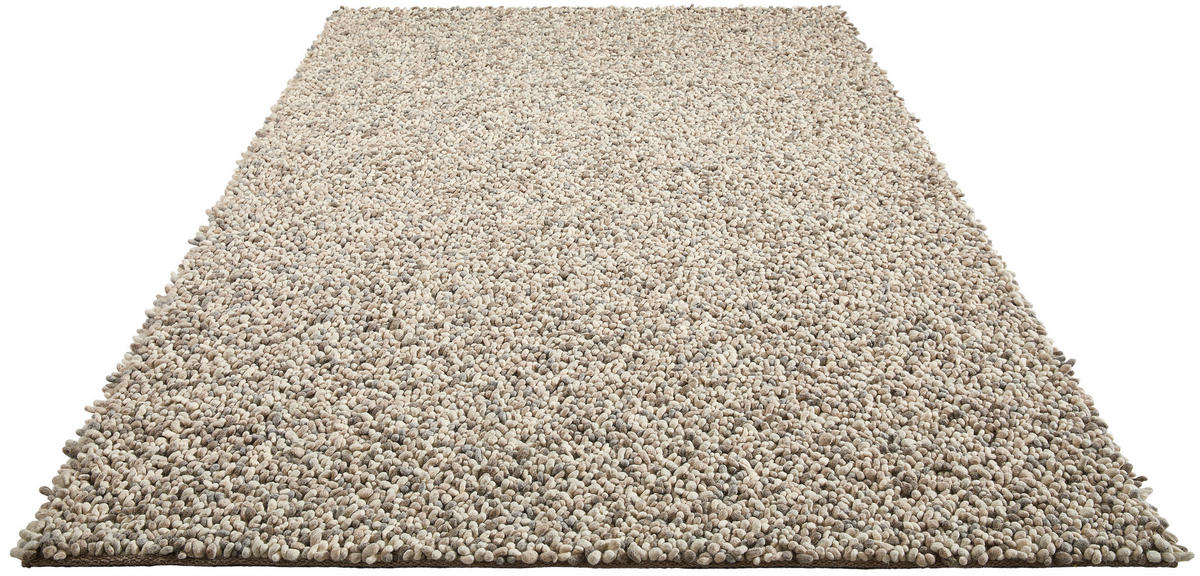 RUČNĚ TKANÝ KOBEREC, 160/230 cm, béžová - béžová, Basics, textil (160/230cm) - Linea Natura