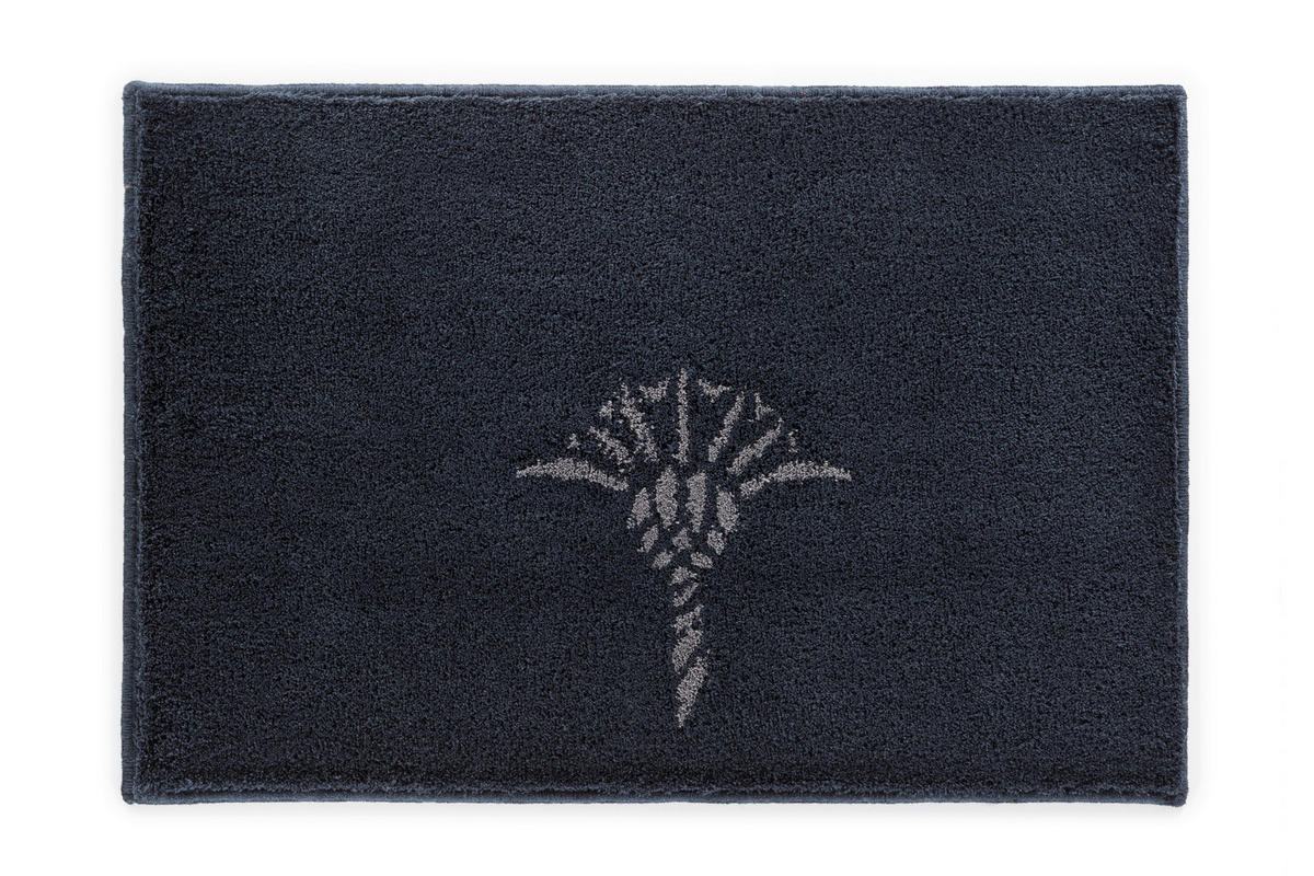 BADTEPPICH JOOP! CORNFL 60X90 Schwarz 60/90 cm  - Schwarz, Basics, Kunststoff/Textil (60/90cm) - Joop!