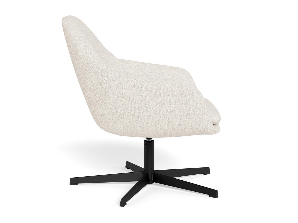 FÅTÖLJ i metall, textil svart, beige  - beige/svart, Modern, metall/textil (74/81/72cm) - Livetastic