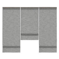 KURZGARDINE 3ER SET   90/80 cm   - Grau, Basics, Textil (90/80cm)
