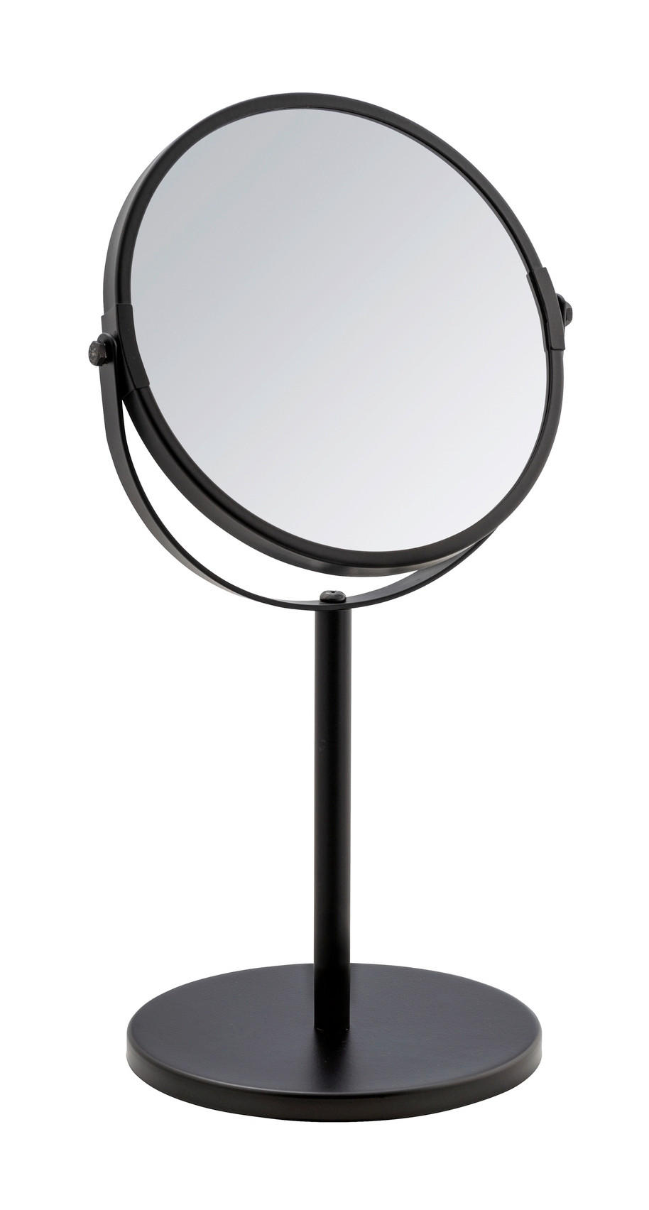 SCHMINKSPIEGEL  - Silberfarben/Schwarz, Basics, Glas/Metall (18,5/34,5/15cm) - Wenko