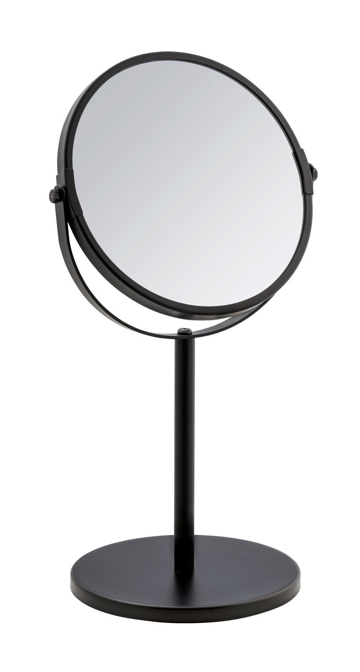 SCHMINKSPIEGEL  - Silberfarben/Schwarz, Basics, Glas/Metall (18,5/34,5/15cm) - Wenko