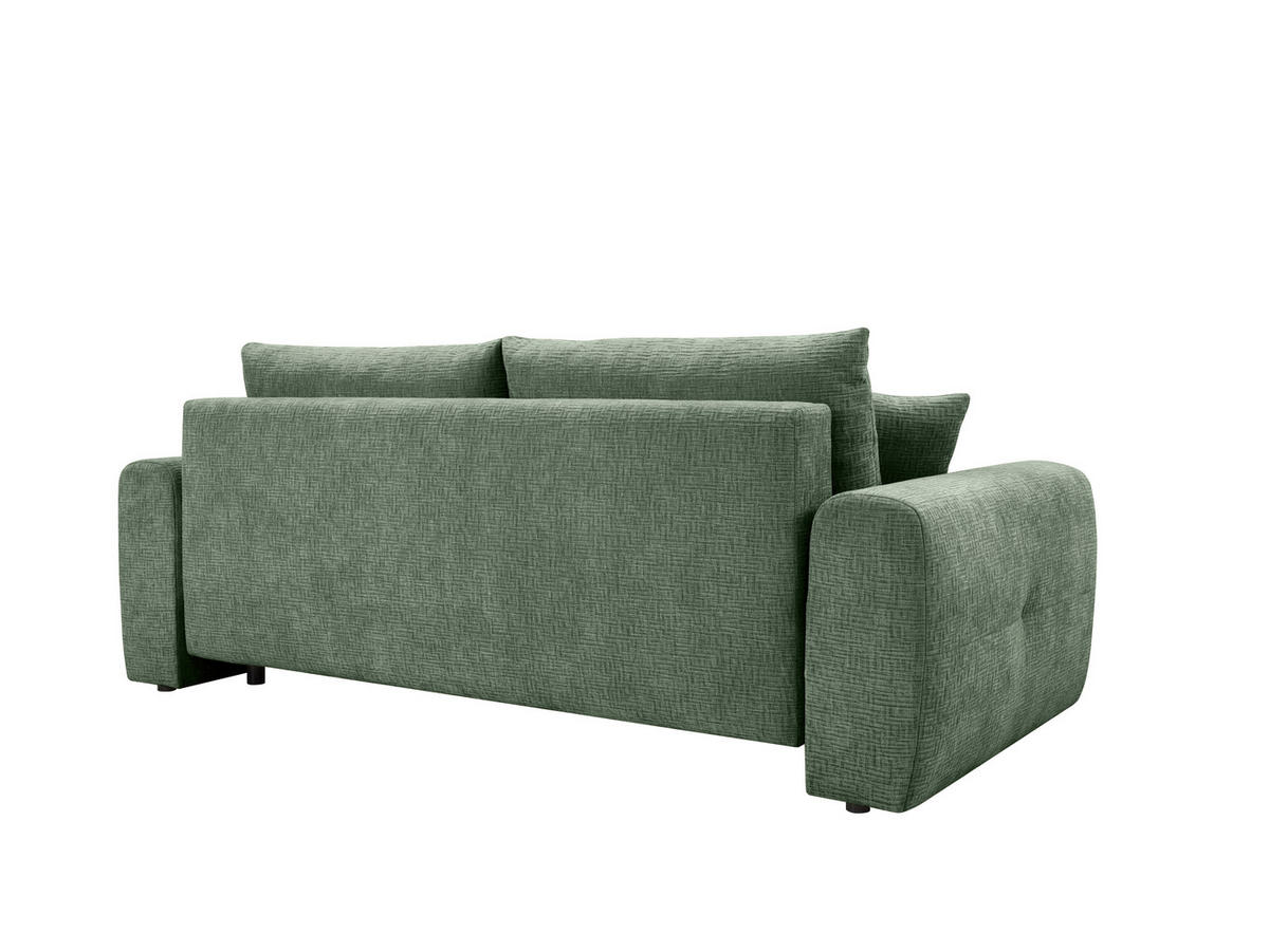 SCHLAFSOFA Grün  - Schwarz/Grün, Design, Kunststoff/Textil (241/90/106cm) - MID.YOU