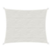 GARTENSONNENSEGEL  300/400 cm  - Weiß, Basics, Kunststoff (300/400cm) - Windhager