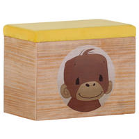 SPIELZEUGTRUHE Anouk  - Gelb, KONVENTIONELL, Holz (50/40/30cm)