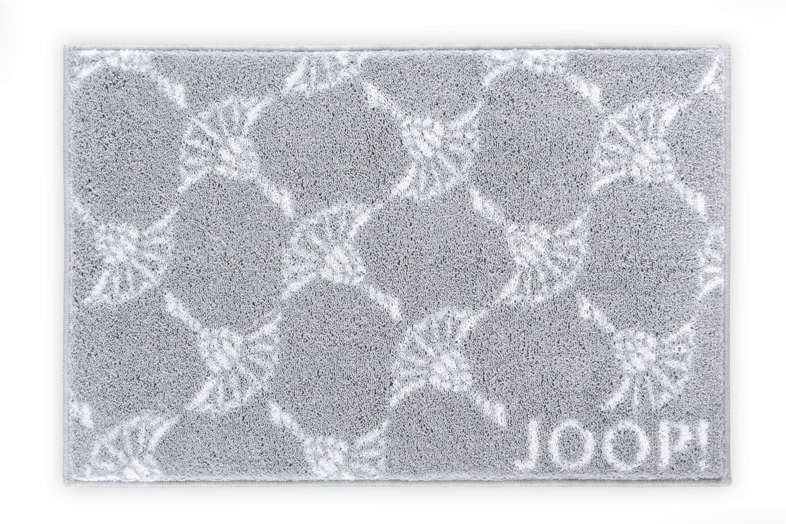 Joop! Badteppich New Cornflower Allover Grau 70x120 cm