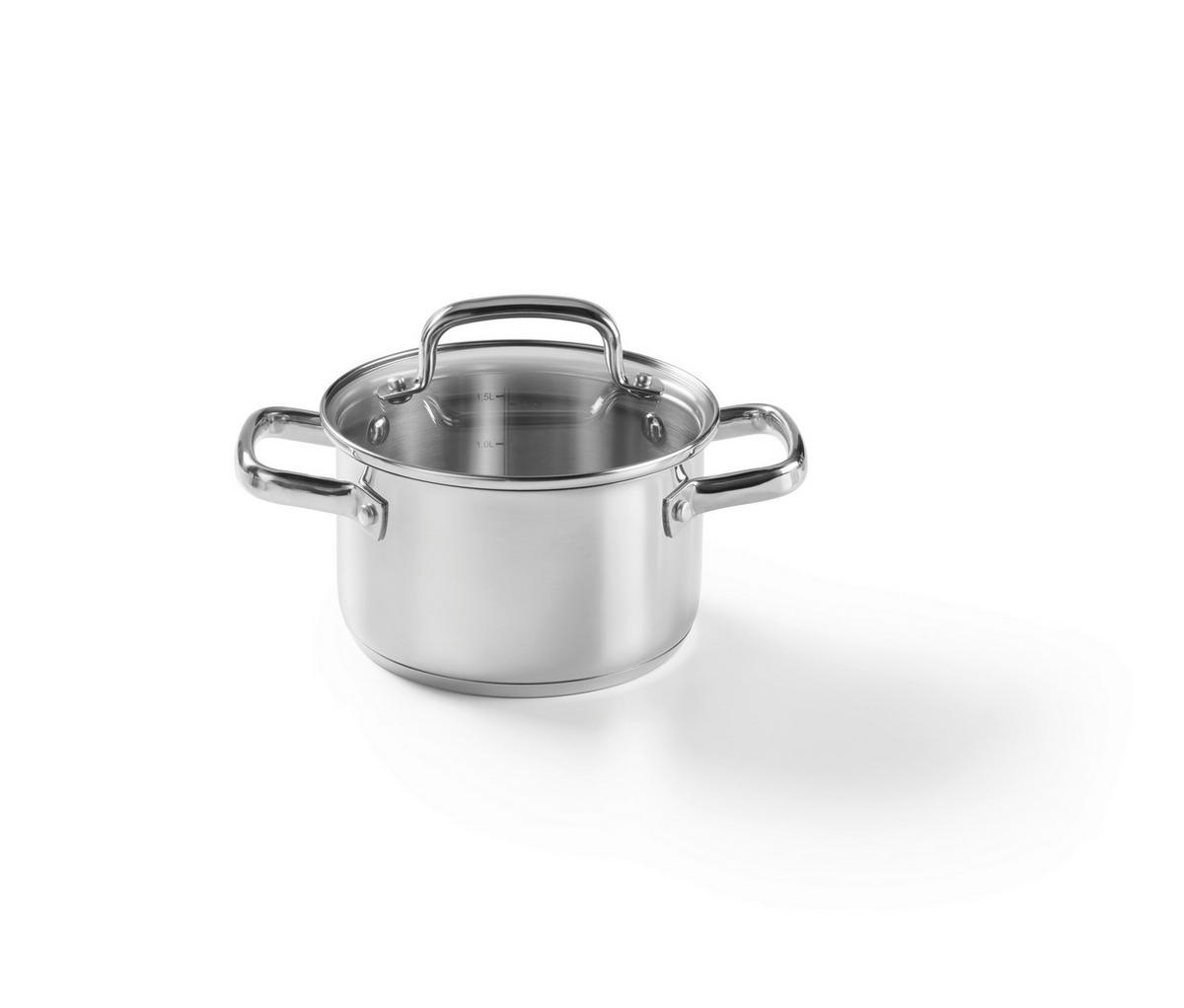 SET ŠERPI 4 dela  - prozirna/boja nerđajućeg čelika, Osnovno, staklo/metal - Homeware Profession.