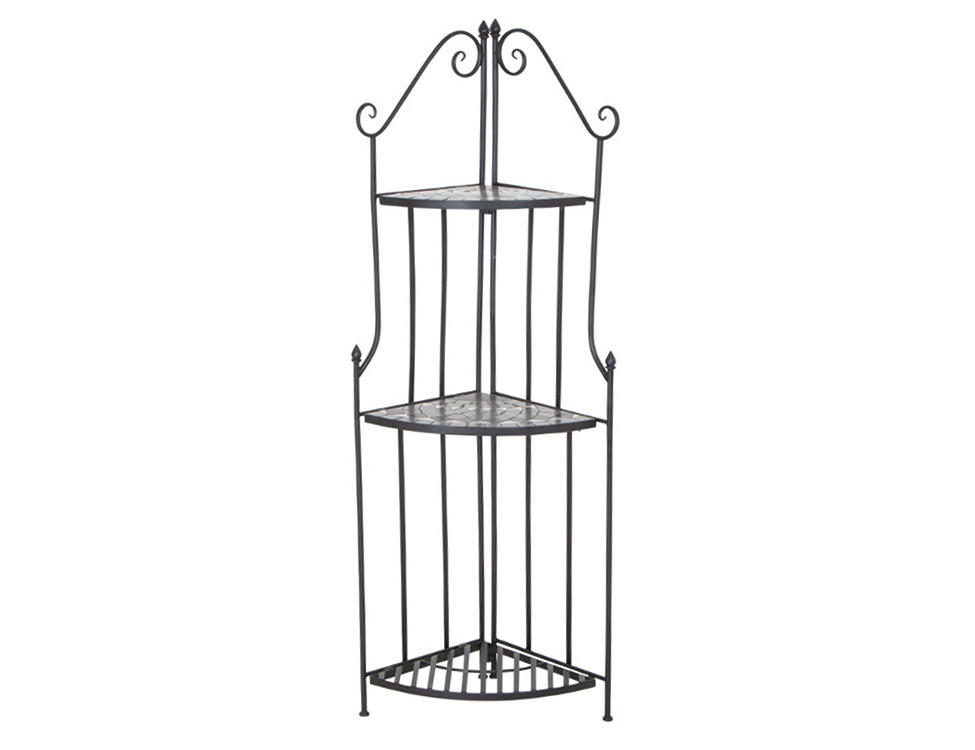 PFLANZTISCH  - Anthrazit, KONVENTIONELL, Keramik/Metall (63/29/140cm) - Siena Garden