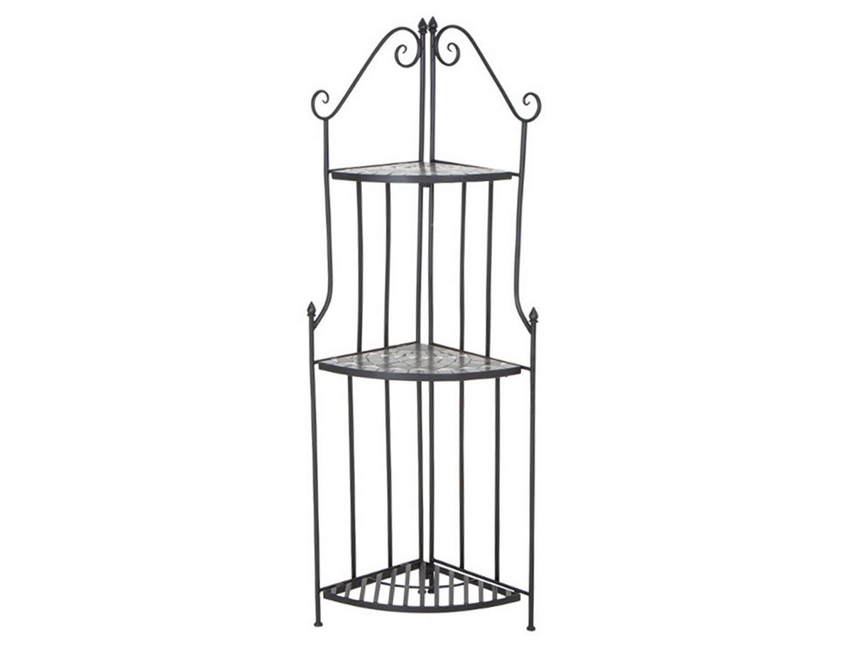 PFLANZTISCH  - Anthrazit, KONVENTIONELL, Keramik/Metall (63/29/140cm) - Siena Garden