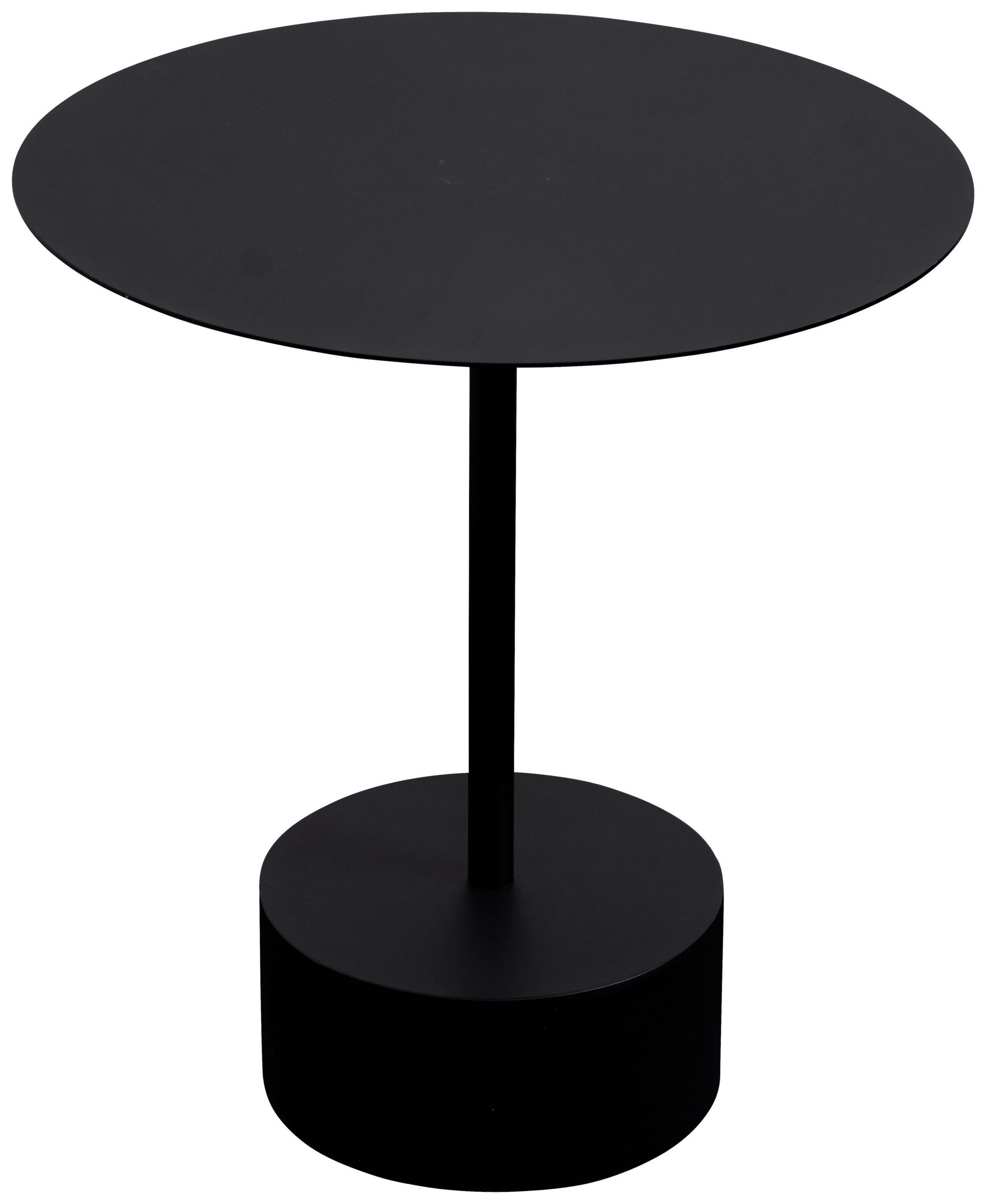 BEISTELLTISCH 50/50/50 cm Schwarz rund  - Schwarz, Design, Metall (50/50/50cm)