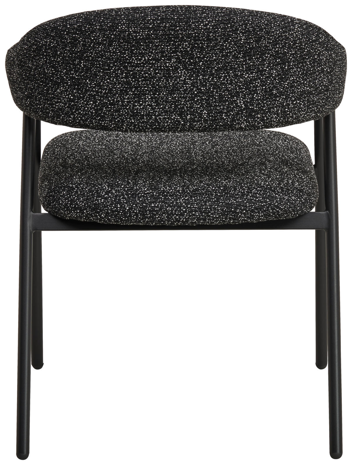 ARMLEHNSTUHL  in Eisen Webstoff  - Dunkelgrau/Schwarz, MODERN, Textil/Metall (61/79/59cm) - MID.YOU
