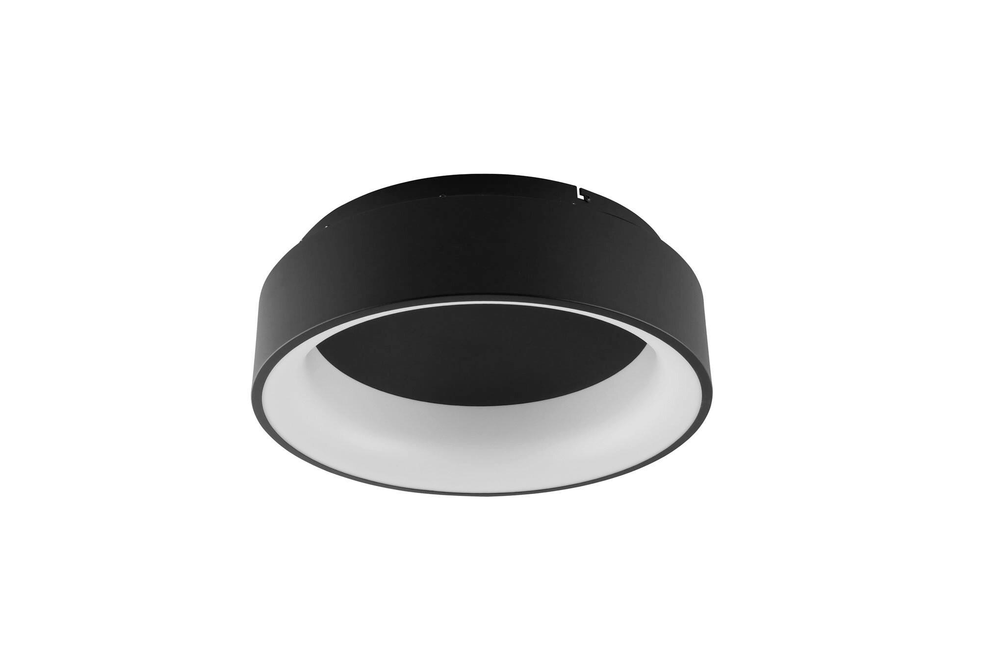 LED-DECKENLEUCHTE Luce Ambiente e Design 45/13/39 cm   - Schwarz/Weiß, KONVENTIONELL, Kunststoff/Metall (45/13/39cm)