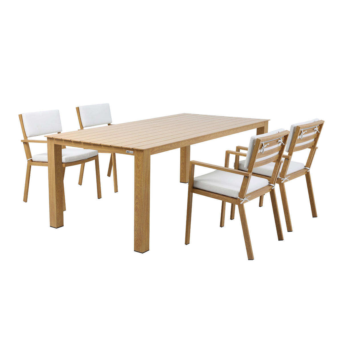 SÚPRAVA ZÁHRADNÉHO NÁBYTKU 7-dielne, kov - hnedá/farba duba, Modern, kov (220/99,5/75cm) - Ambia Garden