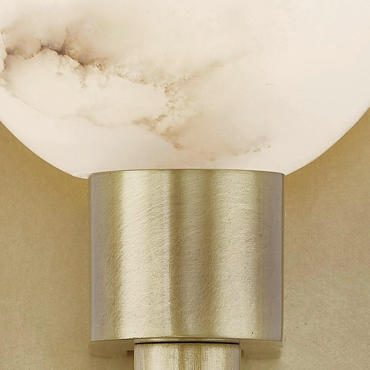 WANDLEUCHTE   - Messingfarben, KONVENTIONELL, Glas/Metall (22,9/9,2/13,7cm) - Elstead Lighting