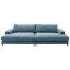 BIGSOFA Cord Blau, Petrol  - Blau/Petrol, Design, Textil/Metall (296/83/177cm) - Dieter Knoll