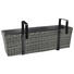 BLUMENKASTEN - Anthrazit/Schwarz, Basics, Kunststoff/Metall (60/19/18-26cm) - Ambia Garden BLUMENKASTEN - Anthrazit/Schwarz, Basics, Kunststoff/Metall (60/19/18-26cm) - Ambia Garden