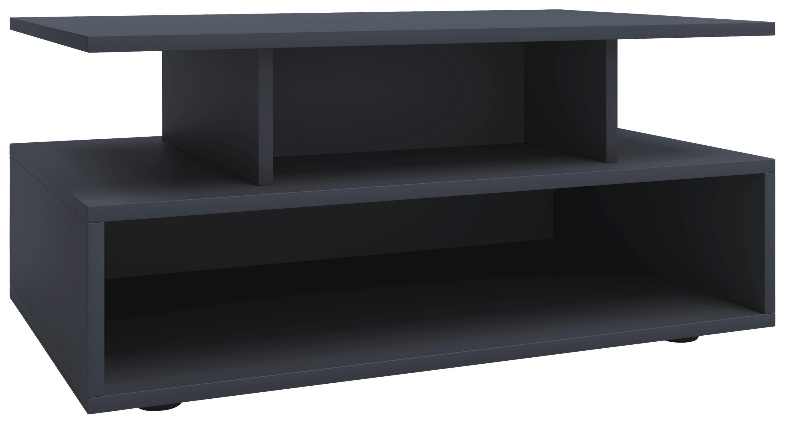 COUCHTISCH Esila 80/50/40 cm rechteckig Anthrazit  - Anthrazit/Schwarz, Design, Holzwerkstoff/Kunststoff (80/50/40cm) - MID.YOU