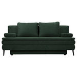 SCHLAFSOFA  mit Stoffauswahl, Liegefunktion Webstoff Dunkelgrün  - Dunkelgrün/Schwarz, Design, Kunststoff/Textil (200/90/100cm) - Venda