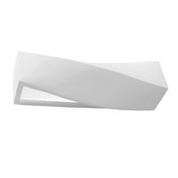 WANDLEUCHTE Sigma 42/12/14 cm  - Weiß, Design, Glas/Keramik (42/12/14cm)