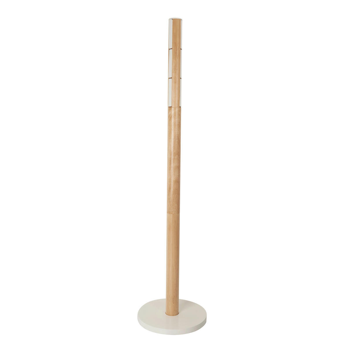 ŠATNÍ STOJAN - bílá/přírodní barvy, Basics, dřevo (40/168/40cm) - Umbra