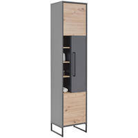 HOCHSCHRANK 40/183/33 cm  - MODERN, Holzwerkstoff/Metall (40/183/33cm) - MID.YOU