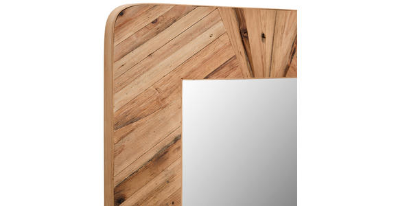 WANDSPIEGEL 61/121,5/4 cm in rechteckig - Naturfarben, LIFESTYLE, Glas/Holz (61/121,5/4cm) - Landscape