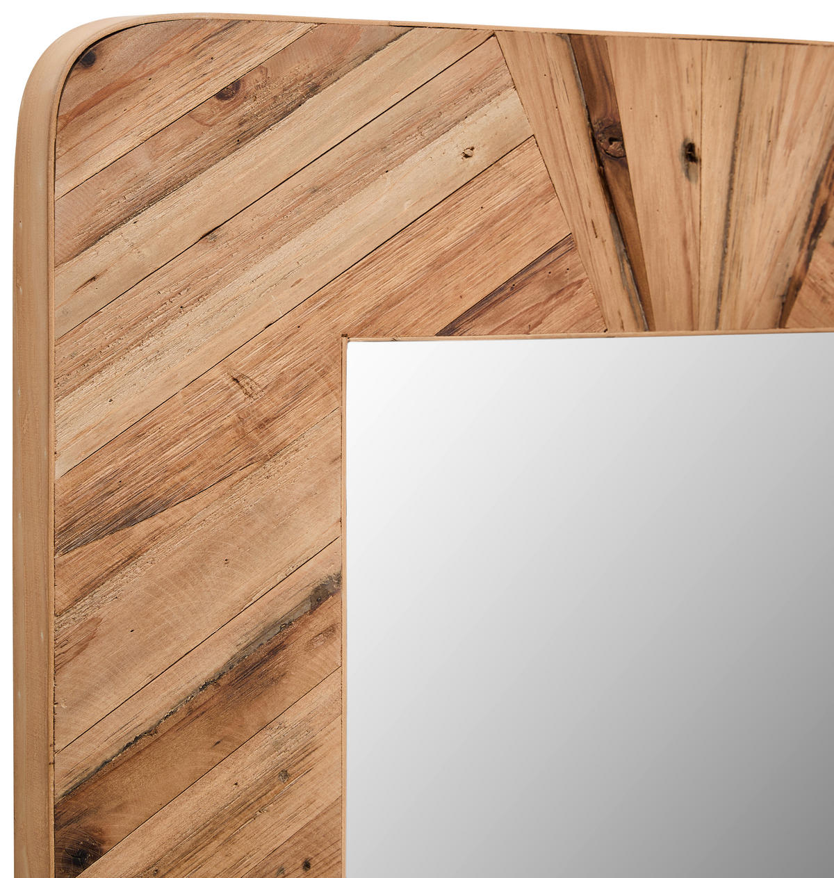 WANDSPIEGEL 61/121,5/4 cm  - Naturfarben, Lifestyle, Glas/Holz (61/121,5/4cm) - Landscape