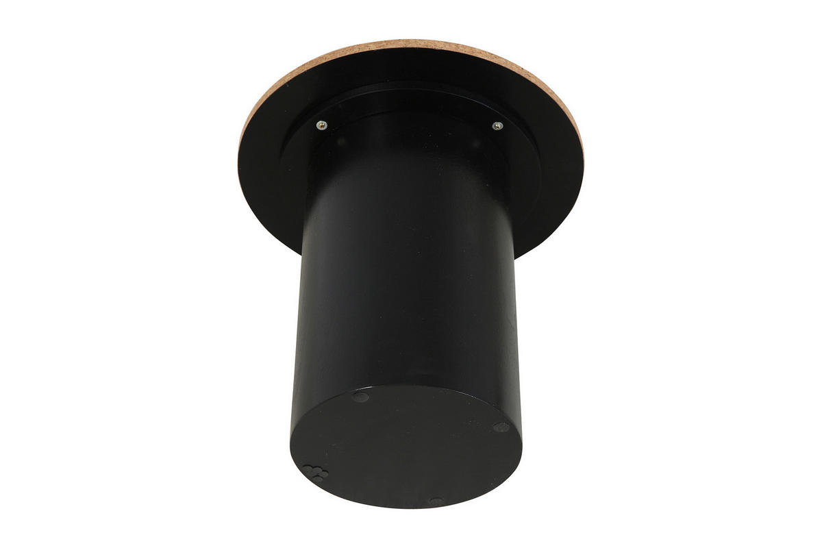 BEISTELLTISCHSET Pinie, Kork rund Naturfarben, Schwarz  - Schwarz/Naturfarben, Design, Holz/Holzwerkstoff (50-40/50-40/45-38cm) - Livetastic