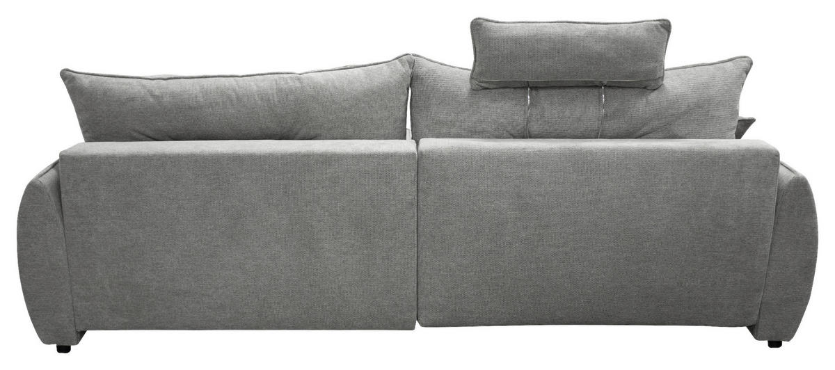 ECKSOFA in Struktur Grau  264/195 cm  - Beige/Schwarz, Design, Kunststoff/Textil (264/195cm) - MID.YOU