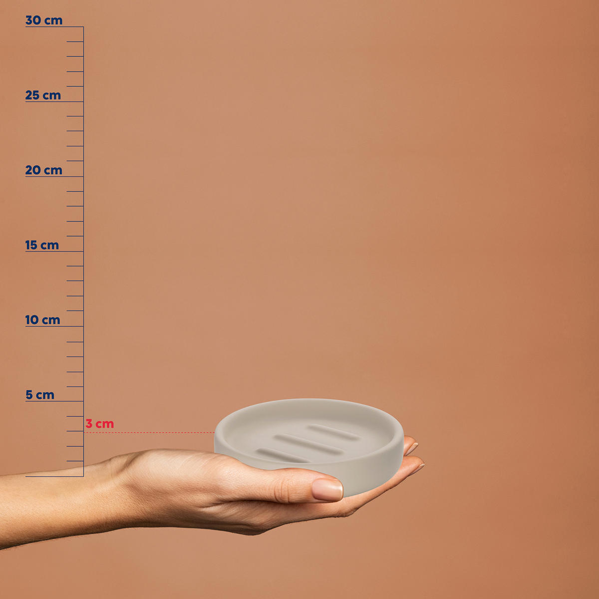 SEIFENSCHALE - Beige, Basics, Keramik (11,5/3cm) - Kela