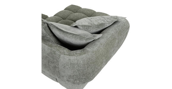 ECKSOFA Olivgrün Flachgewebe  - Schwarz/Olivgrün, KONVENTIONELL, Kunststoff/Textil (156/318cm) - Carryhome