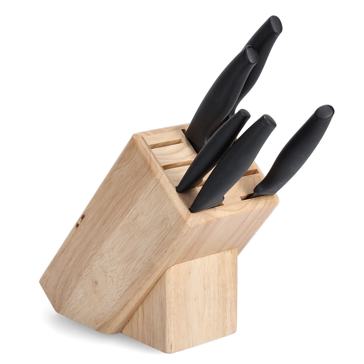 MESSERBLOCK  - Naturfarben, Basics, Holz (13/25/22cm) - Zeller Present