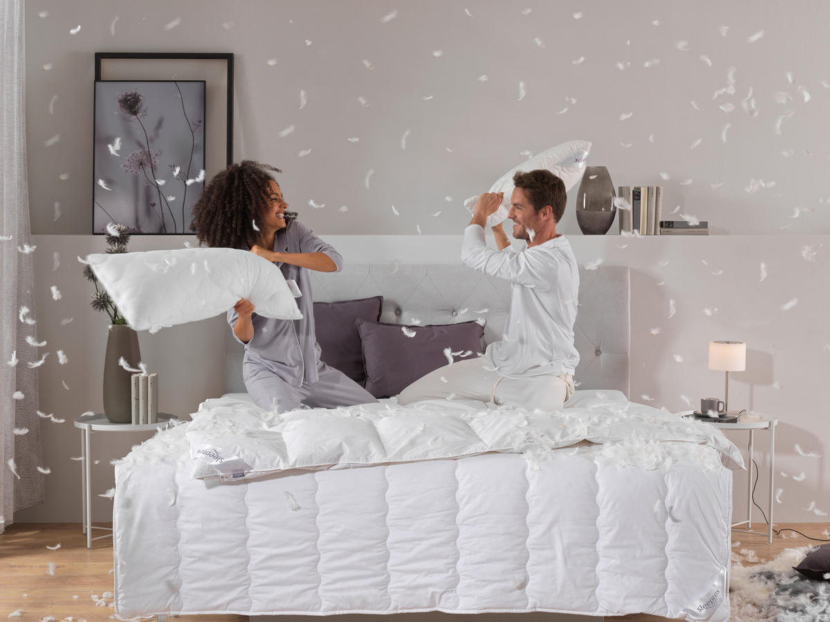 BAUCHSCHLÄFERKISSEN 70/90 cm   - Weiß, Basics, Textil (70/90cm) - Sleeptex