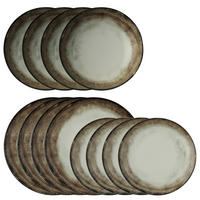 JEDILNI SERVIS  Shade Earth     12-delni   - rjava, Basics, keramika - ARTHUR KRUPP