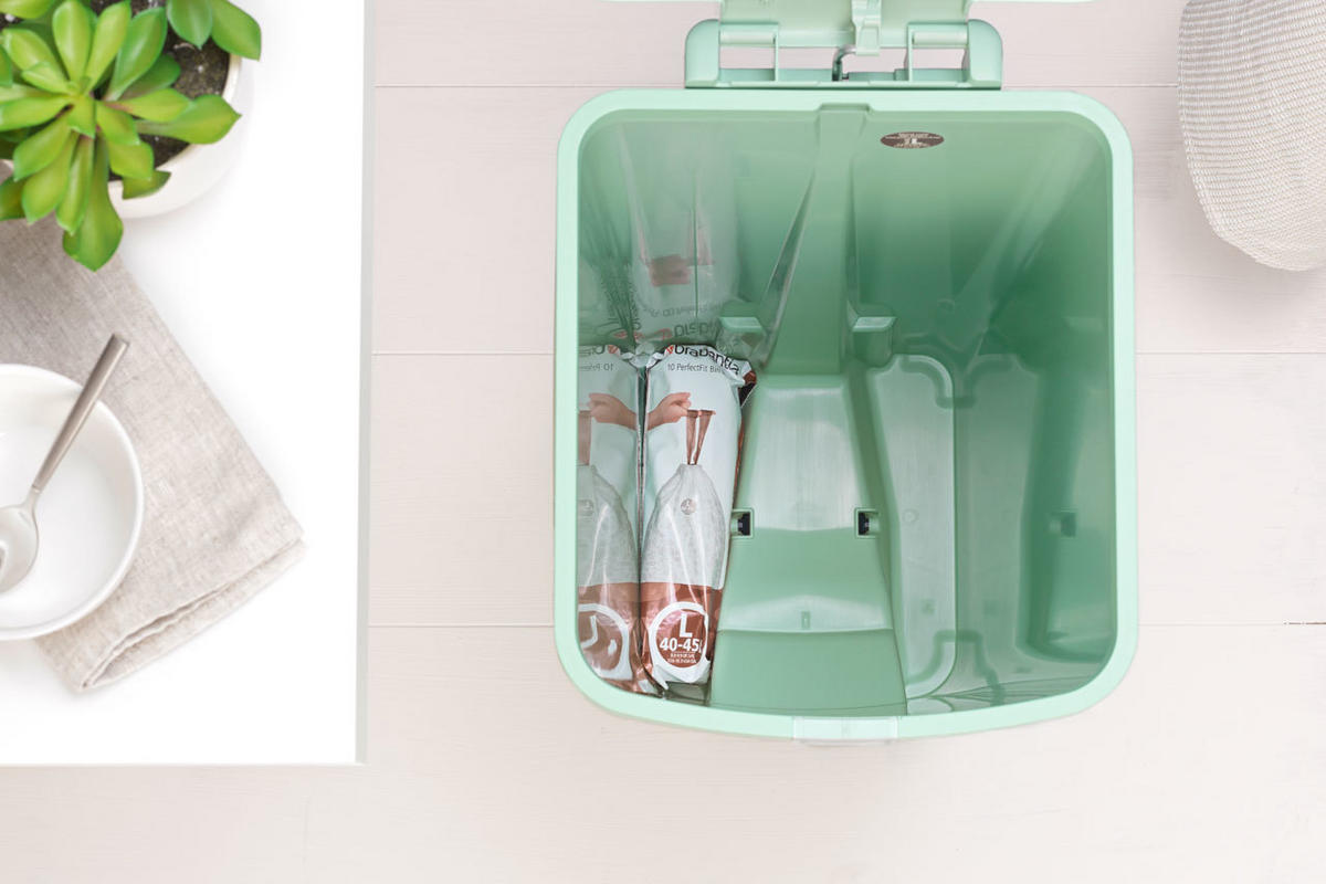 KOŠ ZA OTPAD  40 l   - zelena, Basics, plastika (28/66.6/35.2cm) - Brabantia