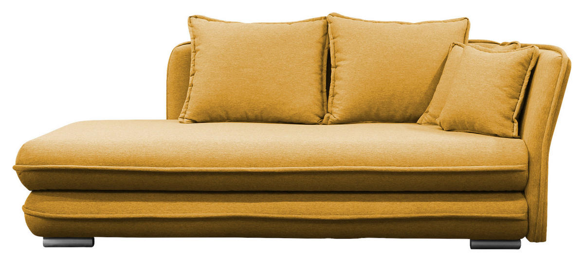 LIEGE  in Flachgewebe Gelb  - Gelb/Silberfarben, Design, Kunststoff/Textil (224/84-99/107cm) - MID.YOU