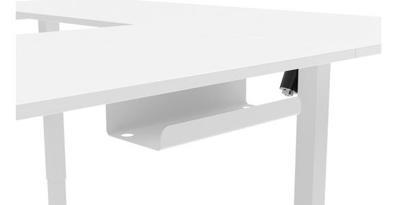 ECKSCHREIBTISCH 160/160/72-117 cm  in Weiß  - Weiß, KONVENTIONELL, Holzwerkstoff/Kunststoff (160/160/72-117cm) - Carryhome