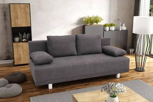 Thumbnail - Mid.you Schlafsofa, Graubraun, Textil, 2-Sitzer, Füllung: Schaumstoff, 194x77x89 cm, Schlafen auf Sitzhöhe, Rücken echt,...