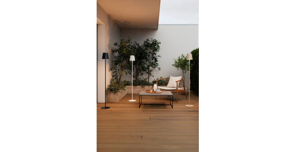 AKKU-STEHLEUCHTE 22/130 cm    - Sandfarben, Design, Kunststoff/Metall (22/130cm) - Novel