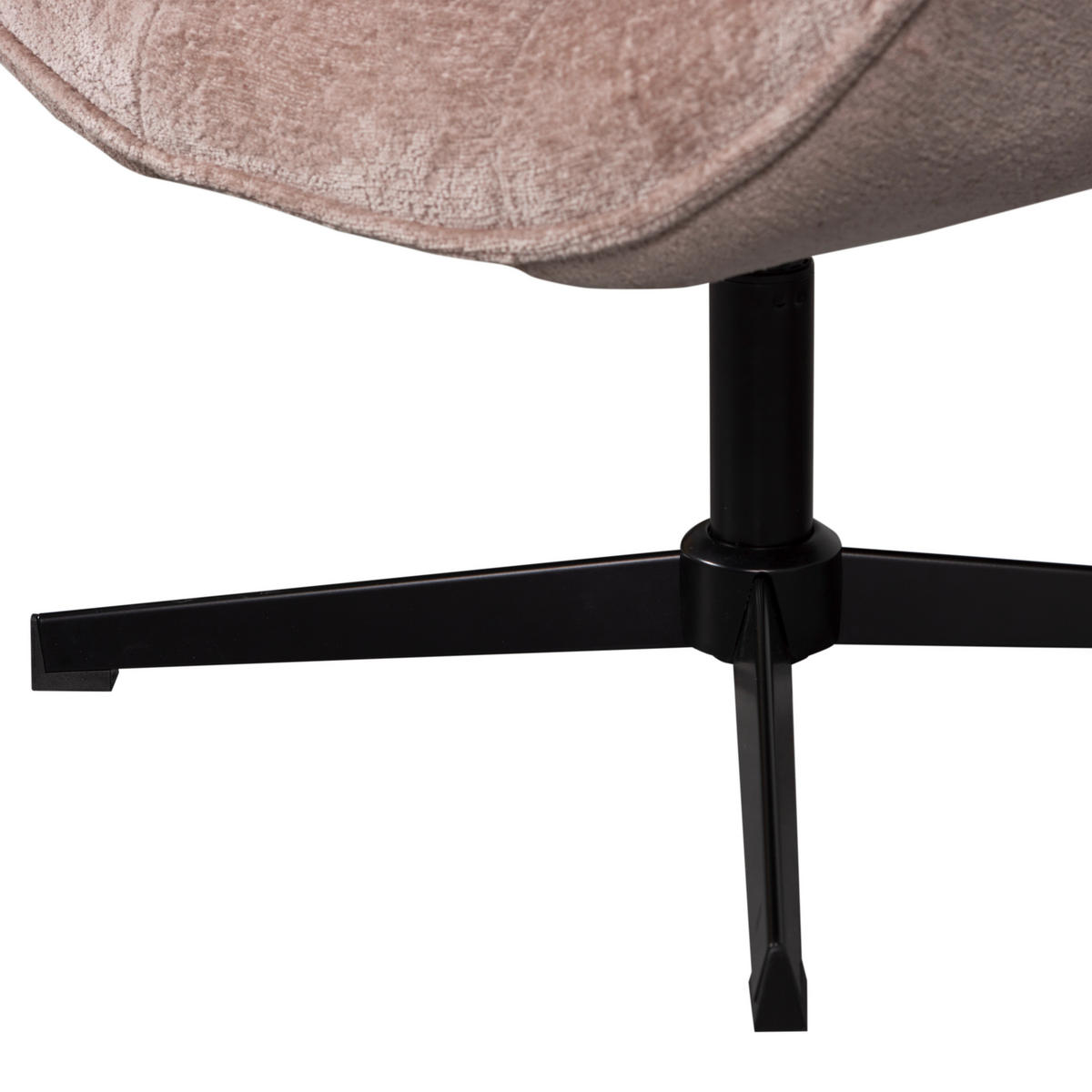 SESSEL in Chenille Taupe  - Taupe/Schwarz, Design, Textil/Metall (71/94/83cm) - Livetastic
