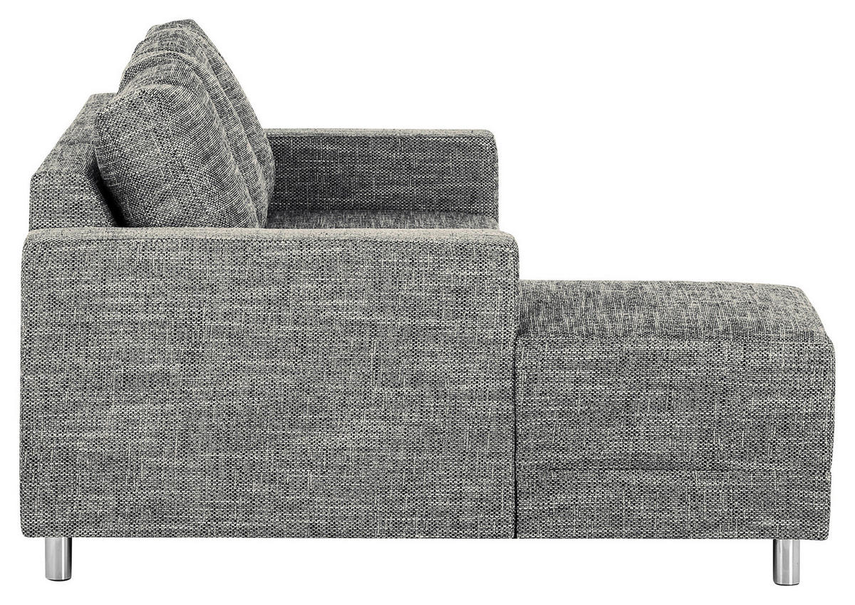KUTNA GARNITURA tekstil  siva   - siva/boje kroma, Design, tekstil/metal (144/200cm) - MID.YOU
