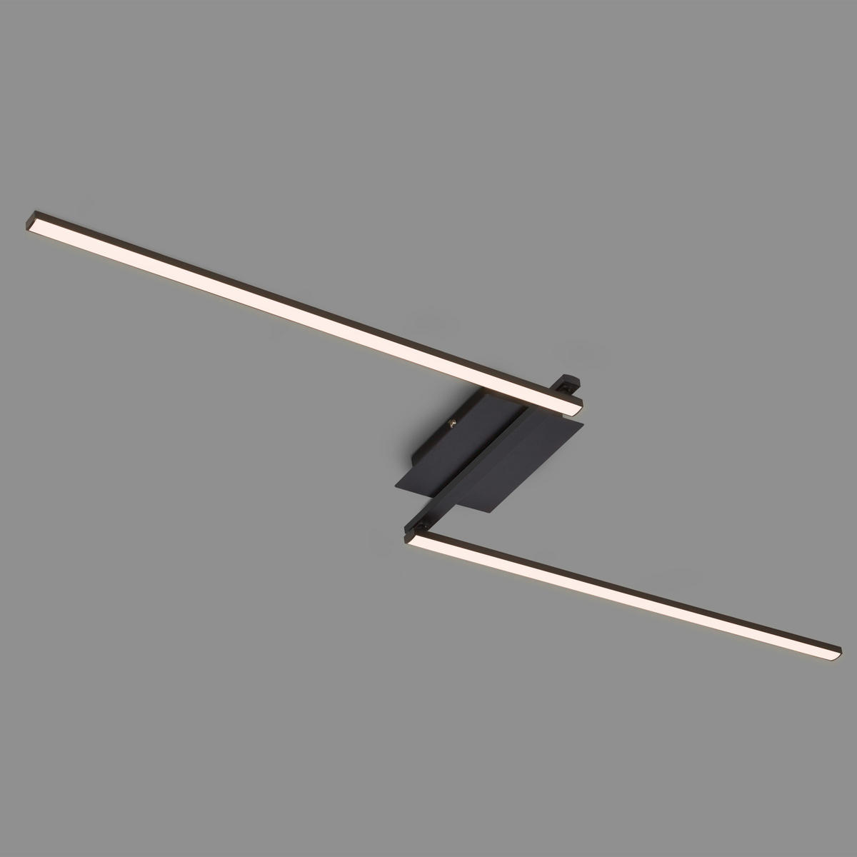 STROPNA LED-SVETILKA   12 W/1400 lm/3000 K// - črna, Trend, kovina/umetna masa (143,6/12/6,6cm)