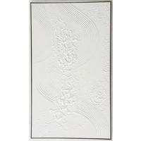 ULJENA SLIKA  90/120 cm       - bijela/srebrne boje, Design, drvo/tekstil (90/120cm) - Monee